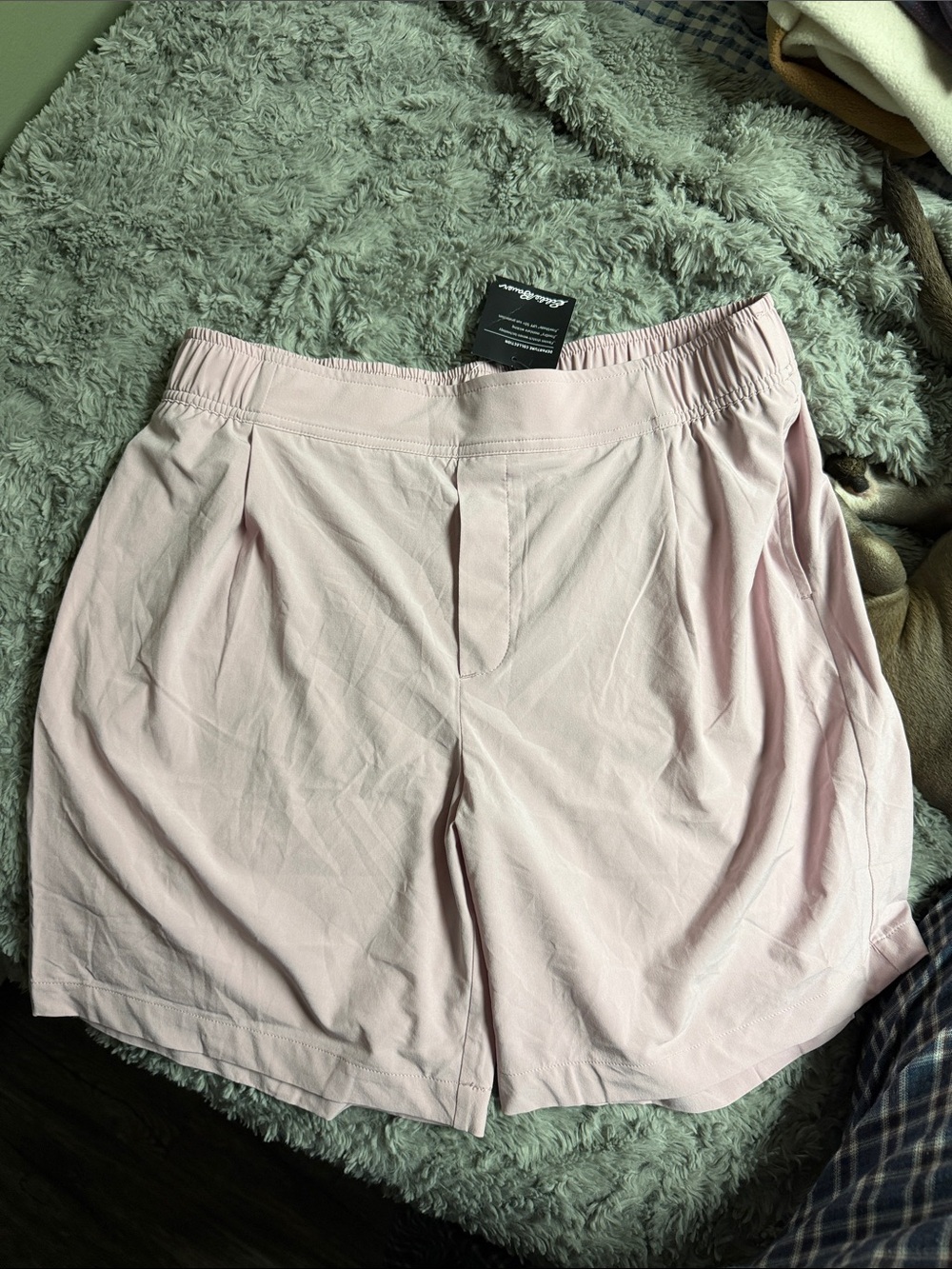 Eddie Bauer Pale Pink Women's Elastic-Waist Bermudas